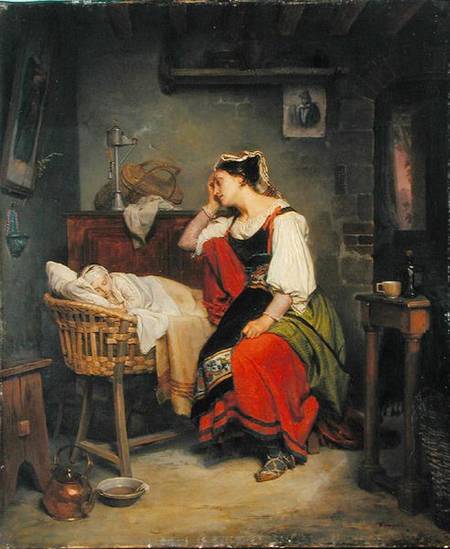 The Sick Child à Jean Augustin Franquelin