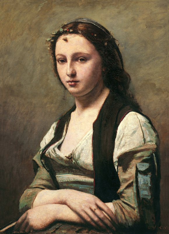 La femme avec la perle à Jean-Baptiste-Camille Corot