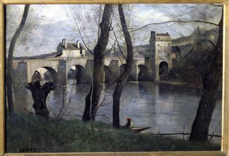 The Bridge at Mantes à Jean-Baptiste-Camille Corot