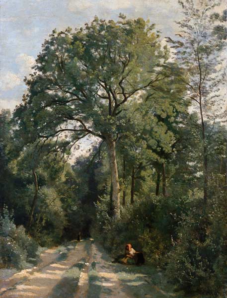 Entrée de forêt à Ville d'Avray. à Jean-Baptiste-Camille Corot