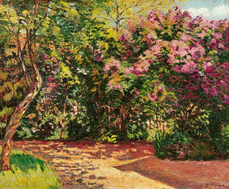 Lilac, the Artist''s Garden à Jean Baptiste Armand Guillaumin