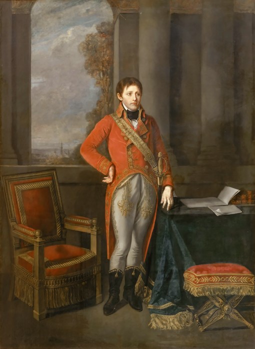 Napoleon Bonaparte as First Consul before a view of Antwerp à Jean Baptiste Greuze