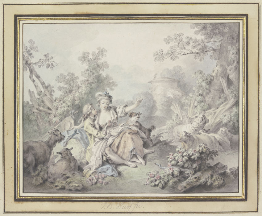 Shepherd Scene à Jean-Baptiste Huet