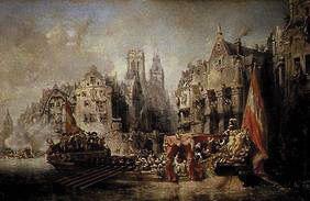 l'arrivée du duc d'Alba à Rotterdam.