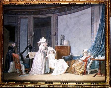 Meeting in a Salon - Jean Baptiste Mallet