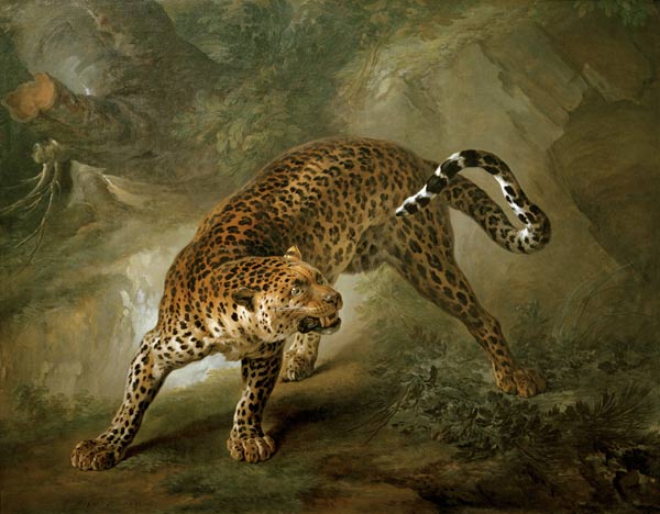 Leopard - Jean Baptiste Oudry en reproduction imprimée ou copie peinte à  l\'huile sur toile