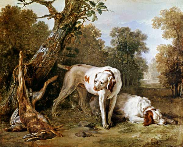 Dog and Hare à Jean Baptiste Oudry
