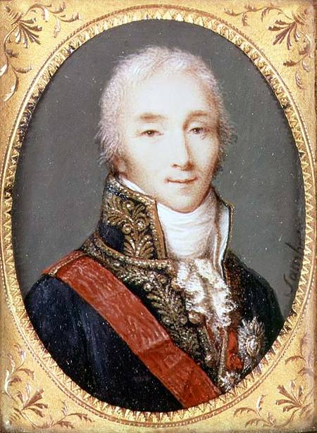 Miniature of Joseph Fouche (1759-1820) Duke of Otranto à Jean Baptiste Sambat