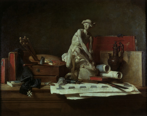Chardin / The Attributes of the Arts à Jean-Baptiste Siméon Chardin