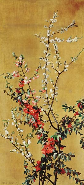 Japanese Cherry Tree and Hawthorn Branch - Jean Benner