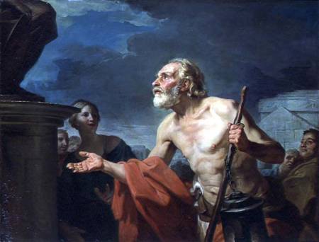 Diogenes Asking for Alms à Jean Bernard Restout