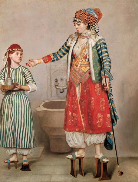 Turkish Woman with her Slave à Jean-Étienne Liotard
