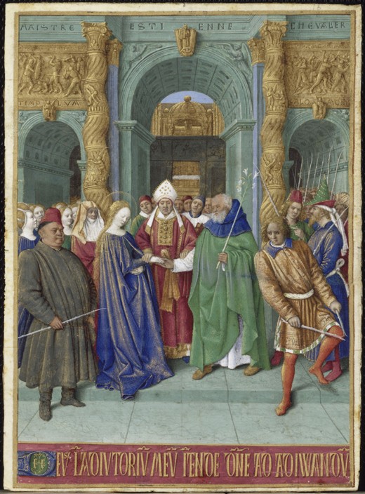 The Marriage of Mary and Joseph (Hours of Étienne Chevalier) à Jean Fouquet