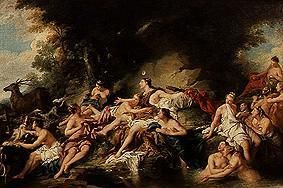 Diane dans le bain à Jean François de Troy