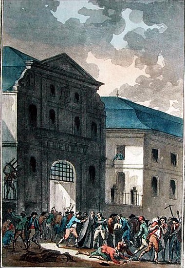 The Pillage of the Saint-Lazare Convent, 13th July 1789 à Jean-Francois Janinet