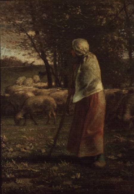 The Little Shepherdess à Jean-François Millet