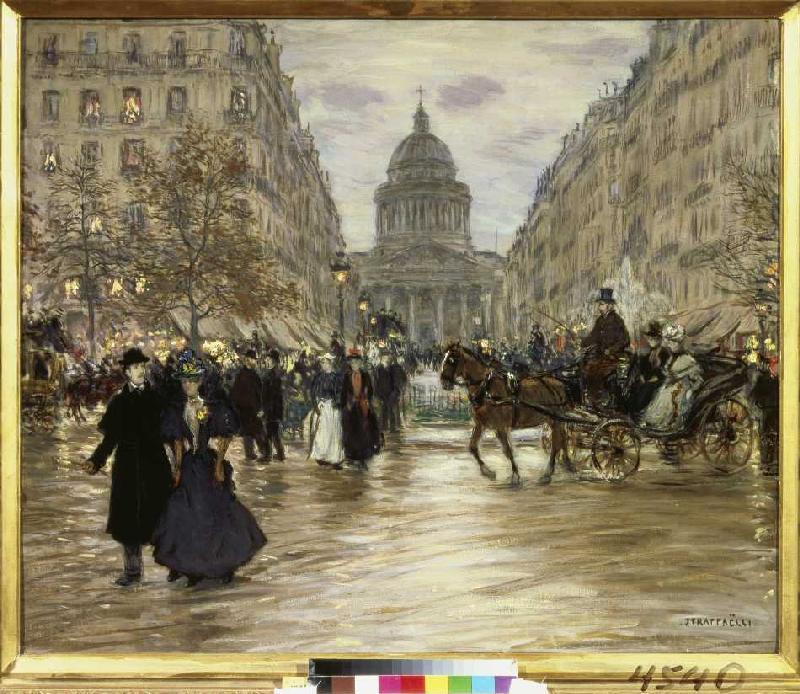 Le boulevard Saint-Michel à Paris. à Jean François Raffaelli
