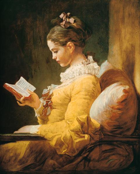 Jeune fille lisant - Jean Honoré Fragonard