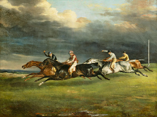 Le Derby à Epsom à Jean Louis Théodore Géricault