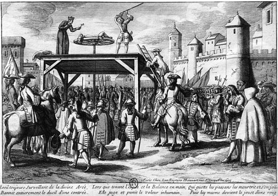 The Torture on the Wheel à Jean Baptiste Henri Bonnart