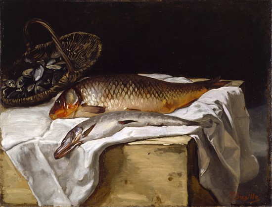 Still Life with Fish à Jean Frederic Bazille