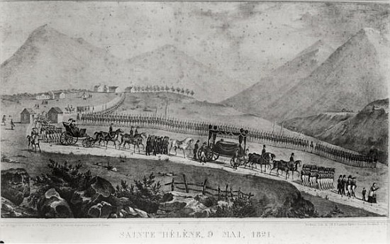 The Funeral Cortege of Napoleon Bonaparte (1769-1821) at Saint Helena, 9th May 1821 à Jean Joseph Benjamin Constant
