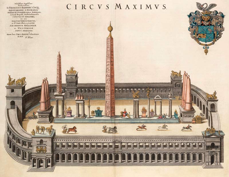 The Circus Maximus (From the Atlas Van Loon) à Joan Blaeu