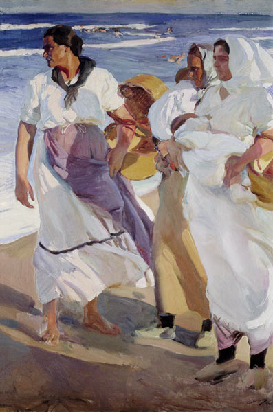 Valencian Fisherwomen à Joaquin Sorolla