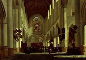 intérieur la grande église St. Bavo à Haarlem