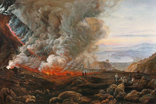 éruption du Vésuve à Johan Christian Clausen Dahl