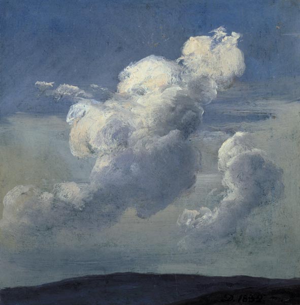 Cloud Study à Johan Christian Clausen Dahl
