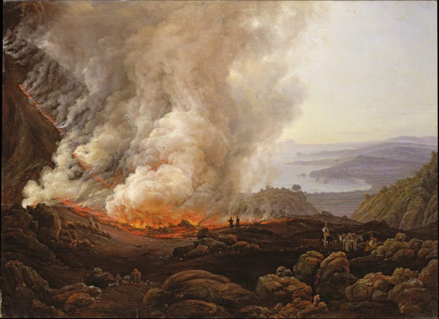 The Eruption of Vesuvius in December 1820 à Johan Christian Clausen Dahl