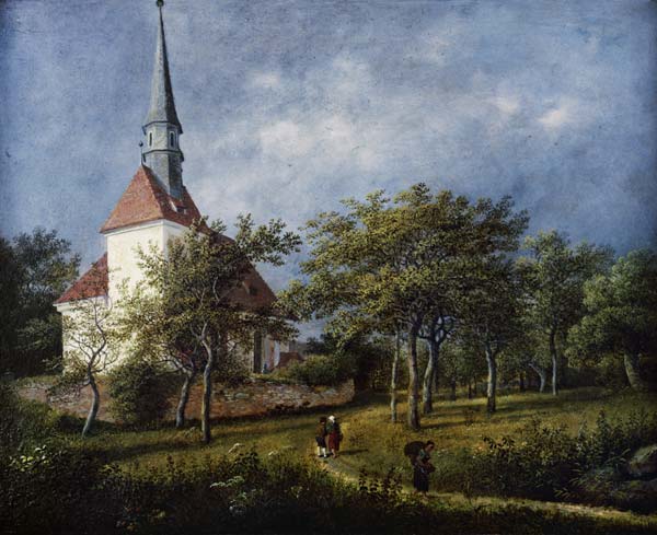 Dorfkirche von Plauen. à Johann Christian Klengel