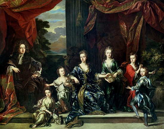 John Churchill (1650-1722) 1st Duke of Marlborough and Sarah (1660-1744) Duchess of Marlborough with à Johann Closterman