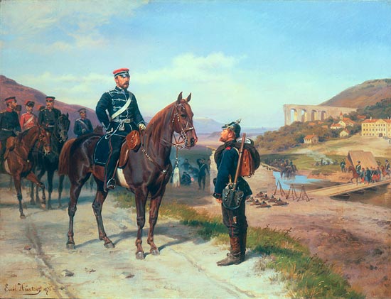 Réunion avec le prince Friedrich-Carl de Prusse à Johann Emil Hünten