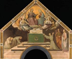Le miracle de rose Saint François d'Assise croquis de couleurs pour les Portiuncula-Kapelle