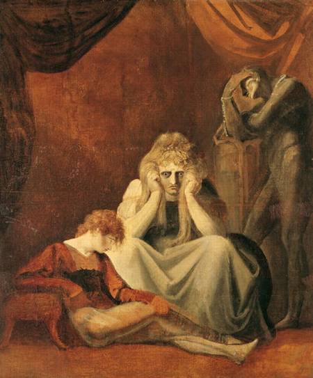 'Here I and Sorrow Sit' Act II Scene I of 'King John'  1783 à Johann Heinrich Füssli