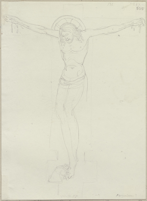 Kruzifix auf Holz in S. Andrea zu Spello à Johann Ramboux