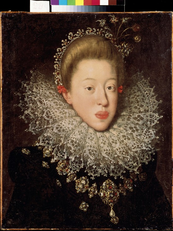 Portrait of Holy Roman Empress Anna of Tyrol (1585-1618) à Johann or Hans von Aix-la-Chapelle