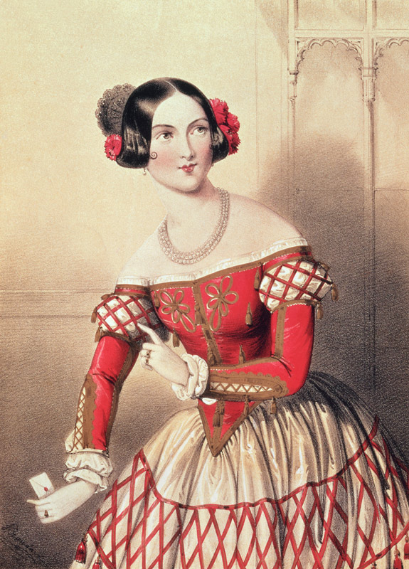 Madame Sontag as Rosina in ''The Barber of Seville''; engraved by the artist à John Brandard