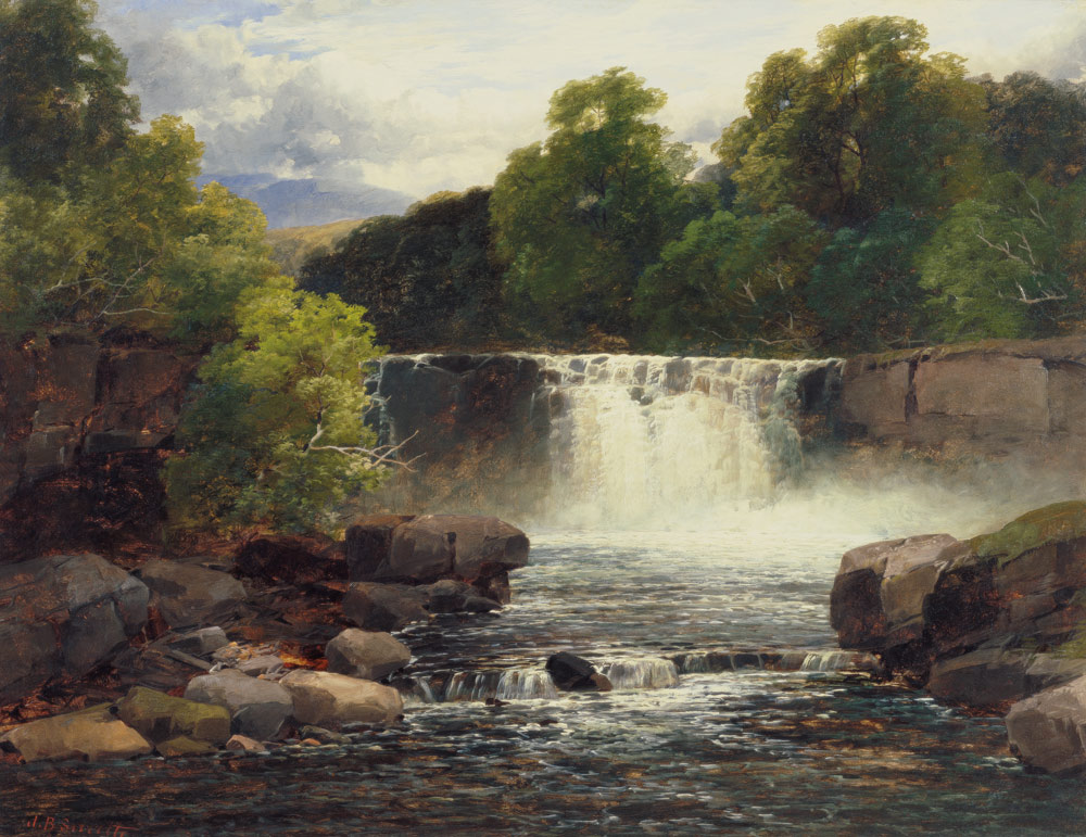 Waterfall on the Lesser Neath à John Brandon Smith
