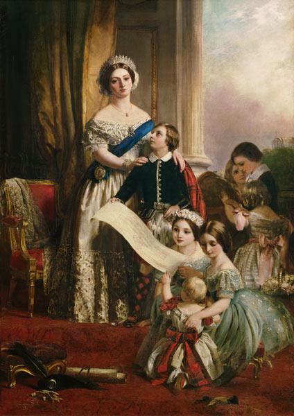 Reine Victoria d'Angleterre avec leurs enfants