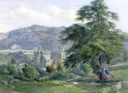 Tintern Abbey with the Wye Beyond à John Chase