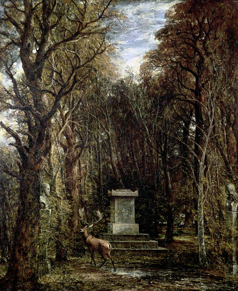 The Cenotaph to Reynold''s Memory, Coleorton, c.1833 à John Constable