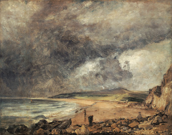 La baie de Weymouth avec un orage s approchant. à John Constable