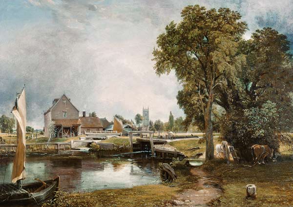 L'écluse et le Moulin Dedham à John Constable