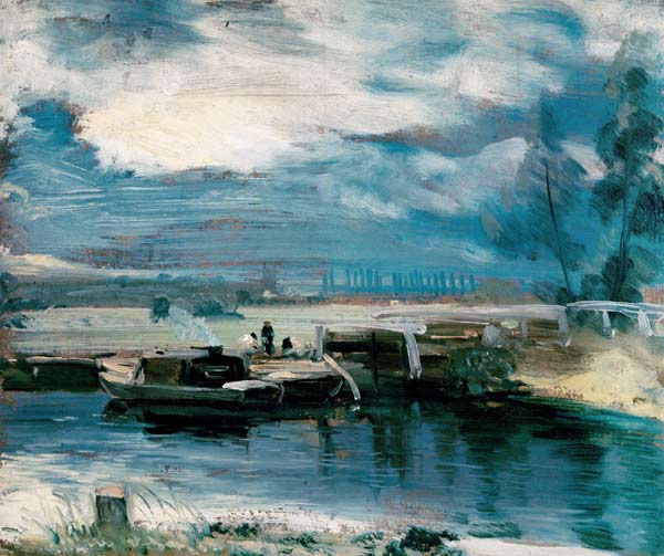 barques sur le Stour à John Constable