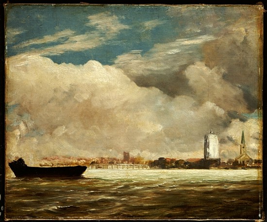 On the Thames near Battersea Bridge, c.1816 à John Constable