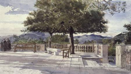 Terrace at Nice à John Fulleylove