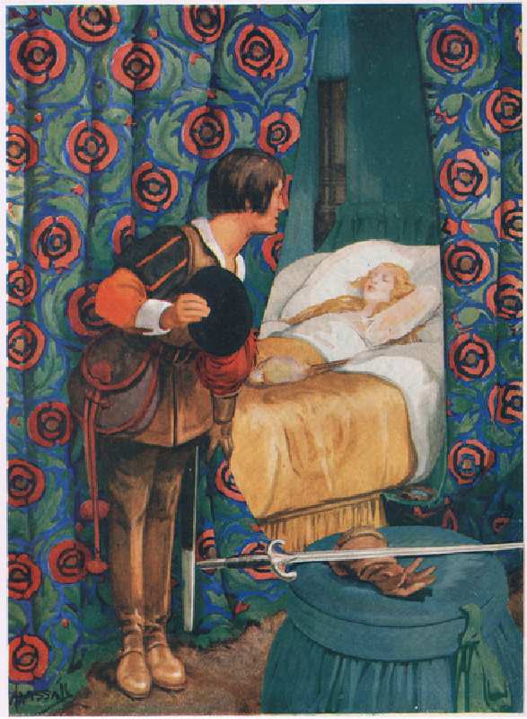 Sleeping Beauty (litho) à John Hassall